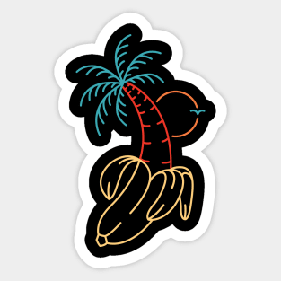 Summer Banana Sticker